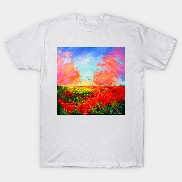 Sunset T-Shirt by OLHADARCHUKART